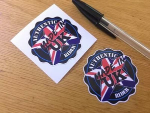 Authentic Rider Sticker - UK (Small Pair) - UK SELLER - Picture 1 of 1