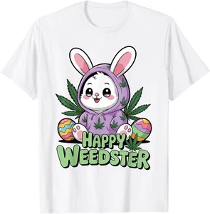 Funny easter 420 Adult Man woman Tee Funny Happy easter 420 T-Shirt - Picture 1 of 5