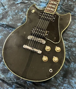 YAMAHA SG500 BLK Used 1980 maple+Agathis Body Rosewood Fingerboard w/Soft Case - Picture 1 of 11