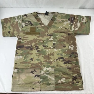 Multicam Scrub Top Size XS Nurse Joe Camouflage US Army Patch Ready USA Made - Picture 1 of 9