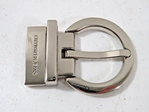Calvin Klein Reversible Belt Buckle Silver Tone Finish Brass - Picture 1 of 4