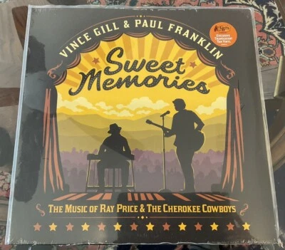 Vince Gill & Paul Franklin – Sweet Memories - Milky Clear LP Vinyl Record - NEW - Image 1 of 2