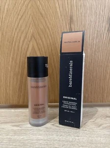 BareMinerals Original Liquid SPF 20 Mineral Foundation 24 Neutral Dark 30ml - Picture 1 of 7