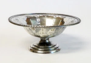 Birks Solid Sterling 5" Pierced Rim Pedestal Serving Dish /Compote 80 Grams - Picture 1 of 3