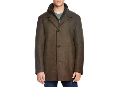Hugo Boss Coxx-L Brown Wool Overcoat Jacket Men's Size: 50-52 Retail 580$ - Image 1 of 4