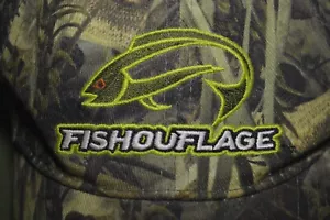 Fishouflage Adjustable Strap Hat Cap Green Camo Design Fish Fishing - Picture 1 of 6