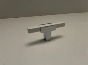 Amerock Urbanite Cabinet Knob Polished Chrome/White 2-3/4" BP6726WHT  - Picture 1 of 10