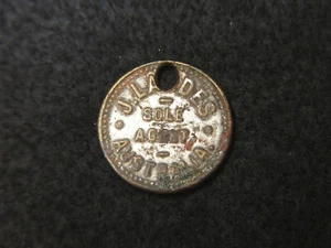 Token J.Landes, Sole agent Australia, Good for 3d Intrade, rare token, holed - Picture 1 of 3