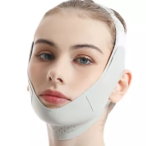 V- Face Chin Cheek Lift Up Slimming Slim Mask Anti Wrinkle Belt Strap Band - Picture 1 of 12
