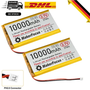 2 Stück 3,7V Lipo-Akku 10000mAh Lithium-Akku mit Schutzplatine für Raspberry Pi - Bild 1 von 10