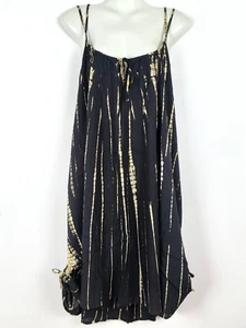 New Ladies Tie Dye Double Straps Dress Sundress Bohemian Peasant Plus Size DB - Picture 1 of 4