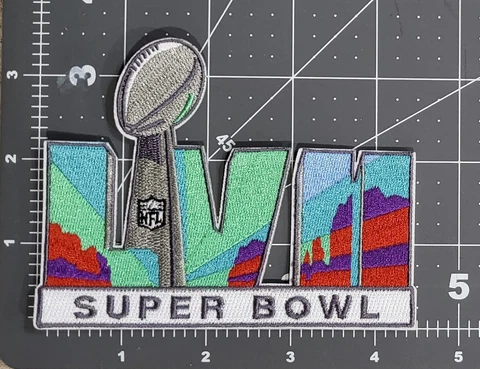 Super Bowl LVII 57 Embroidered Patch Iron/Sew On 2023 Chiefs~FREE Mail Cover