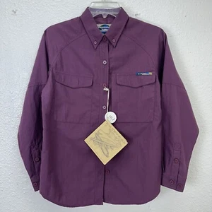 Exofficio Adventure Pack Saddle Shirt Womens Long Sleeve Plump Sz 4 New Button - Picture 1 of 19