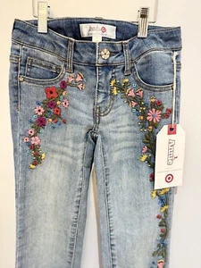 Renee Ehrlich Kalphus For target Annie style embroidered floral jeans new size 7 - Picture 1 of 7