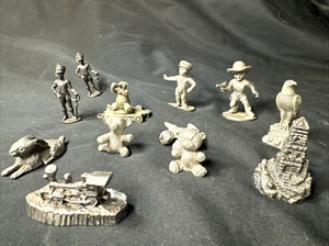 Lot of 12 Pewter Metal Miniatures (Assorted Makers, Unbranded and subjects) - Picture 1 of 11