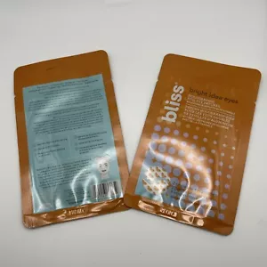 2 Packs Bliss Bright Idea Eyes Holographic Foil Eye Patches NEW - Picture 1 of 2