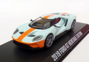 Greenlight 1/43 Scale 86158 - 2019 Ford GT Heritage Edition - Blue/Orange - Imagen 1 de 4