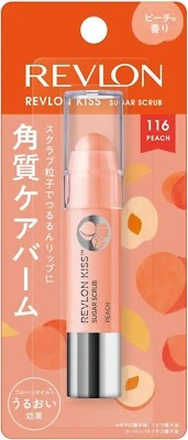 Revlon Kiss Lip Balm Scrub 116 Peach 2.6g From Japan - Image 1 of 4