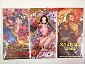 One Piece Card Game Lunar New Year Red Pocket Hancock Luffy Zoro Set of 3 Promo - Picture 1 of 5