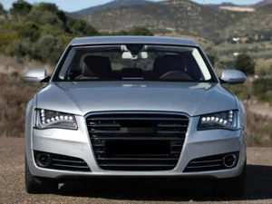 Fit For Audi A8 D4 2010-2014 Front Bumper Grille Radiator Grill Upper Gloss Grid - Picture 1 of 9