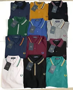 Camisa Polo Fred Perry Doble Punta/Tramline Piqué Manga Corta Varios Colores - Imagen 1 de 20