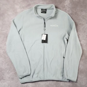 Rawgear Mens Ice Blue Fleece Full Zip  Size Large Elastic Cuffs & Waist Gym Gear - Picture 1 of 8