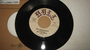45 RPM RHYTHM BLUES DOO WOP RECORD OUR ANNIVERSARY SHEP & LIMELITES HULL LABEL - Picture 1 of 1