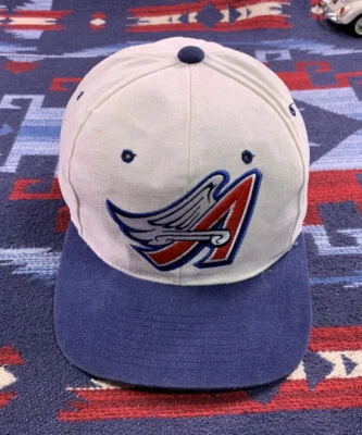 Vintage California Angels Logo Snapback Hat MLB Anaheim Starter Cap 90s Baseball - Image 1 of 4