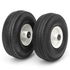 2 Pack Heavy Duty Wagon Wheels | Pneumatic Tires for Wagons,  Assorted Sizes 