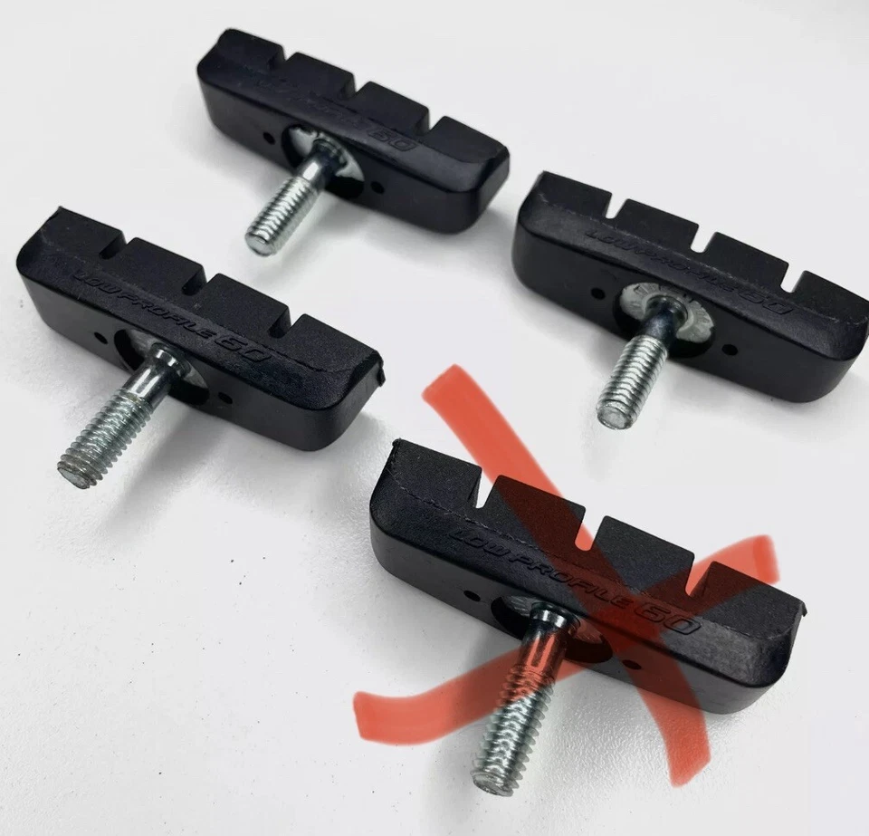 3x Vintage NOS Shimano XT Cantilever Threaded Brake Pads - Image 1 of 3