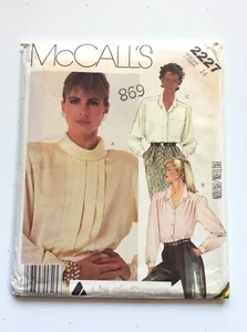 McCall's 2227 Misses' Blusen und Non-Permanent Blue Transfer Größe 14 - Bild 1 von 3