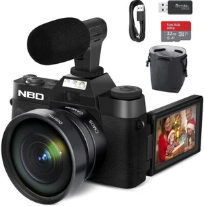 Digital Camera 4K Video Camcorder 16X 48MP 3.0" Screen For YouTube Live Stream - Picture 1 of 18