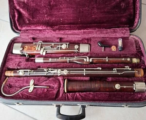Pre-War G.H.HULLER Antique German Military Heckel System Bassoon 1920's - Picture 1 of 23