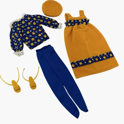 1979 Skipper Fashion Favorites 2809 City Shopper Complete Beret Floral Blue Rare - Image 1 of 4