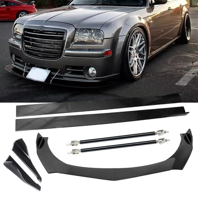 For Chrysler 300 SRT8 C S Front Bumper Lip Splitter Spoiler Carbon Fiber Body - Image 1 of 4