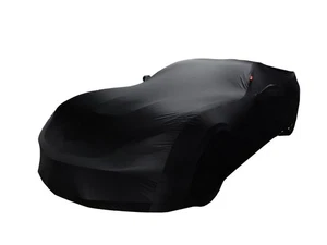Black Stretch Fitted Indoor Car Cover for C7 Corvette - Bild 1 von 8