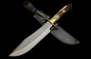 Handmade Inglourious Basterds Knife Replica w/ Leather Sheath | Movie Gift - Picture 1 of 10