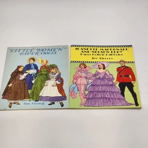 2 Paper Doll Books Little Women & Jeanette MacDonald Nelson Eddy by Tom Tierney - Picture 1 of 13
