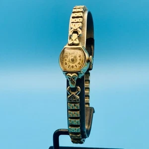 ELGIN Women’s Swiss Made Vintage Hand Wind Wristwatch 10kt RGP Bezel Working - Picture 1 of 16