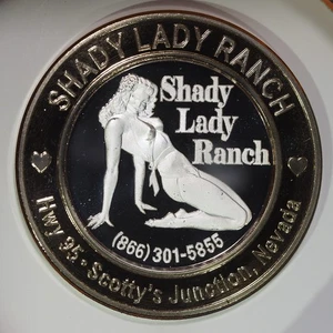 Brothel Silver Strike $10 Token .999 Fine Silver Nevada, Shady Lady Ranch - Picture 1 of 4