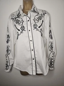 SCULLY Damen bestickt Druckknopfleiste Langarm Western Medium Style PL-671 - Bild 1 von 13