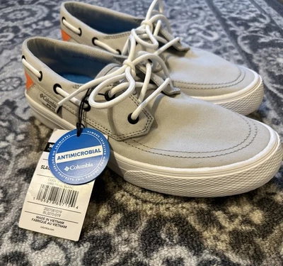 Columbia Mujer PFG Slackwater BL3270-019 Gris Con Cordones Parte Superior Baja Zapatos de Barco Talla 8 Foto 1 de 4
