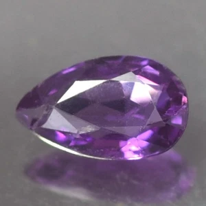 0,50 KT WUNDERSCHÖNE AA UNBEHEIZTE BIRNE LILA ROSA SAPHIR NATUR - Bild 1 von 3