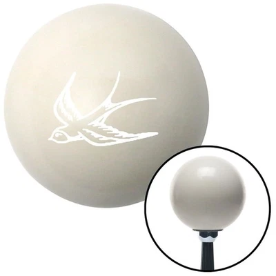 White Swallow Ivory Shift Knob w/ M16x1.5 Insert Shifter Auto Manual Custom - Image 1 of 4