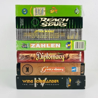 7x PC Big Box Sammlung Konvolut Star Wars Wing Commander Gettysburg Eurobox - Bild 1 von 4