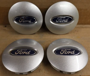 4 OEM Used Ford F-150 Expedition Center Caps Silver 7L141A096BC al3j1a096aa - Picture 1 of 10