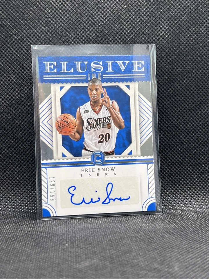 2017-18 帕尼基石难以捉摸墨水 #129/159 银色 Eric Snow 签名 — 第 1/4 张图片