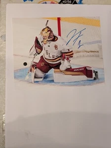 JACOB FOWLER Signed 8x10 Photo Auto Autographed BC EAGLES USA MONTREAL CANADIENS - Picture 1 of 1