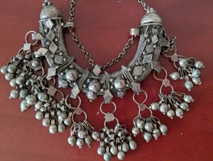 Antique Rare Ethiopia Harari Traditional Crescent Shaped Wedding Pendant, Africa - Picture 1 of 8