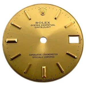 Genuine Rolex Oyster Perpetual Datejust 31mm Dial Champagne Gold 68273 68278 - Picture 1 of 4